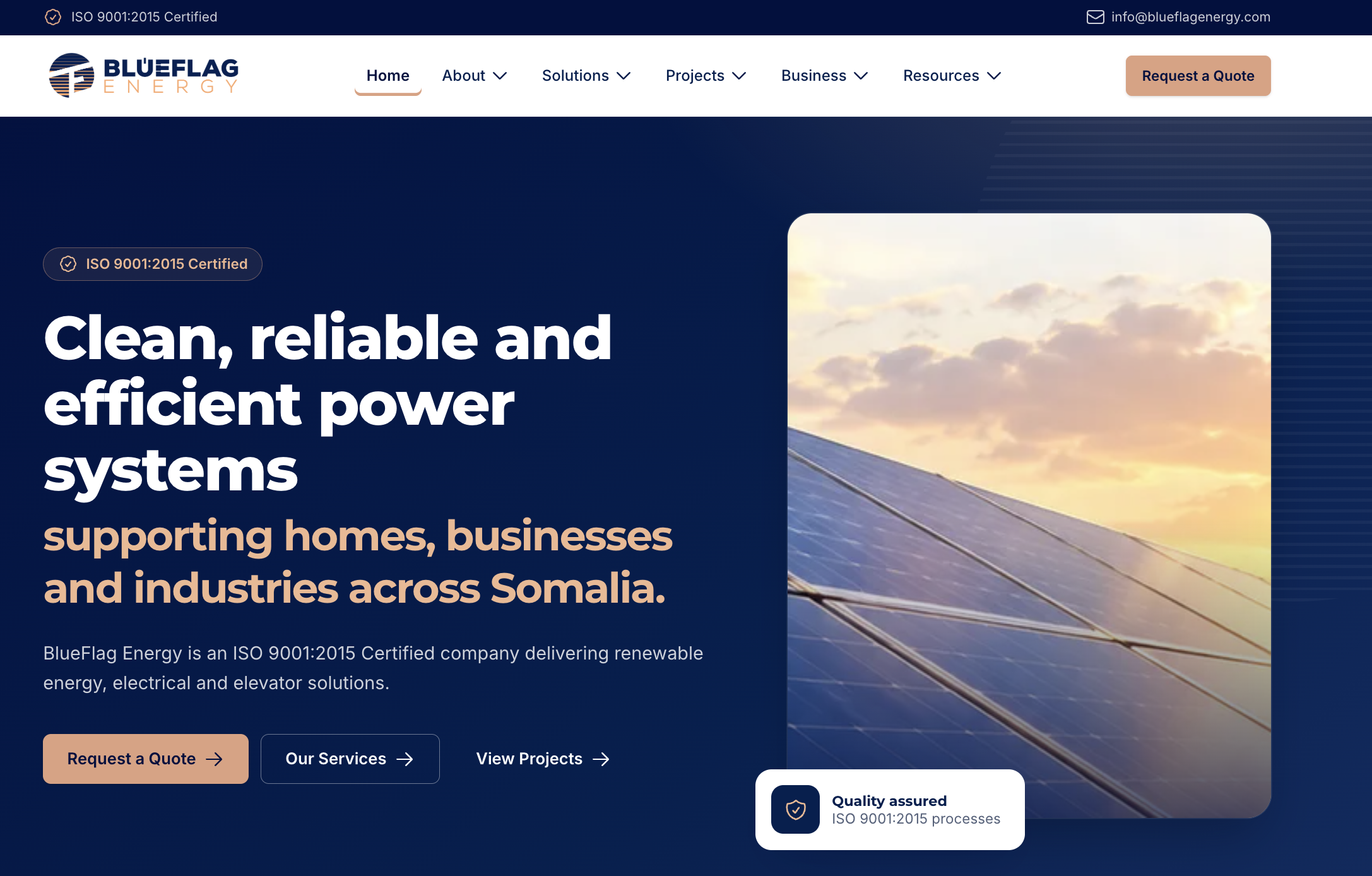 BlueFlag Energy – Corporate Website & Business Systems gallery image 1